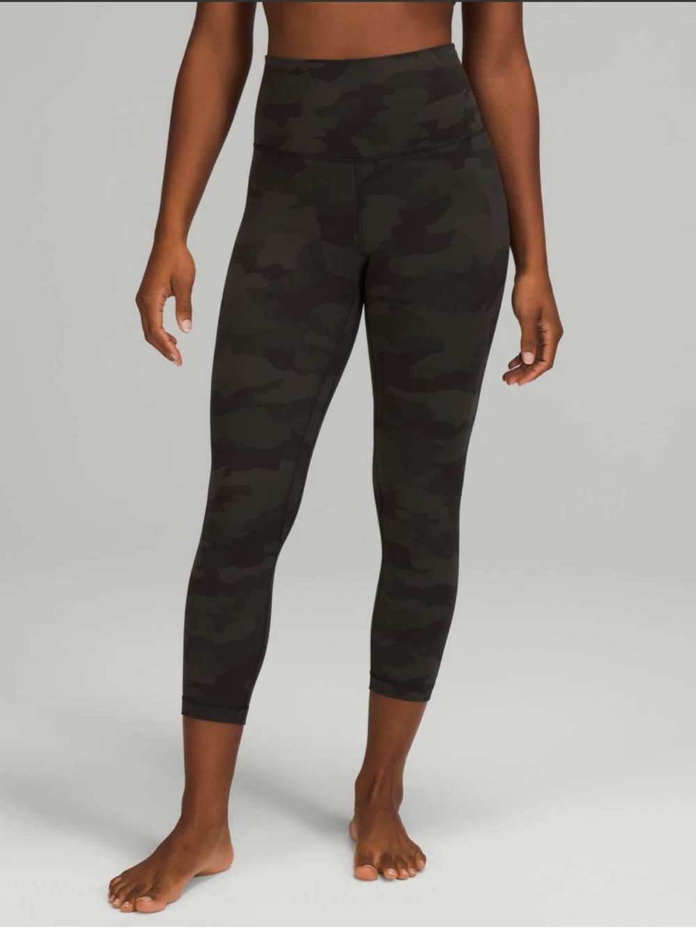 lululemon athletica Align High-Rise Crop Leggings - Dark Olive Camo Size 6